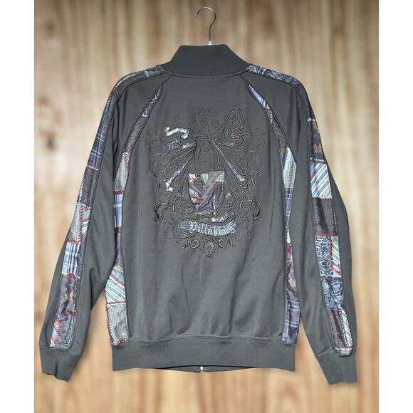 Y2K Billabong Streetwear Mens Large Patchwork Embroidered Logo Track Jacket Rare - Picture 2 of 11